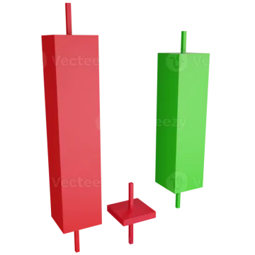 a red and green bar chart on a white background