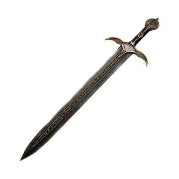 a sword on a white background