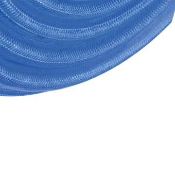 a blue hose on a white background
