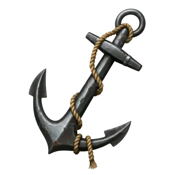 an anchor on a white background
