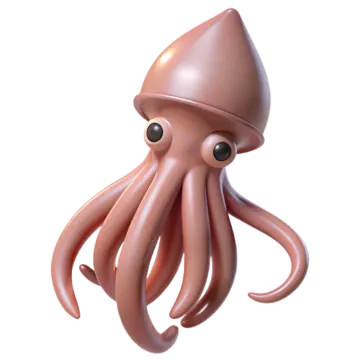 an octopus with a hat on its head