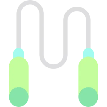 a pair of green and white tubes
