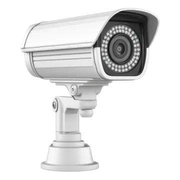 a security camera on a white background