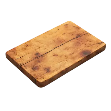 a piece of wood on a white background