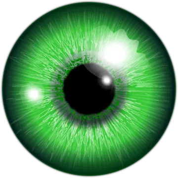 an image of a green eye