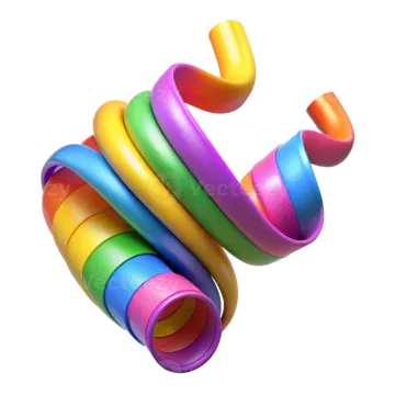 an image of a colorful plastic tube