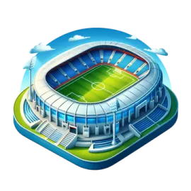 an illustration of a soccer stadium