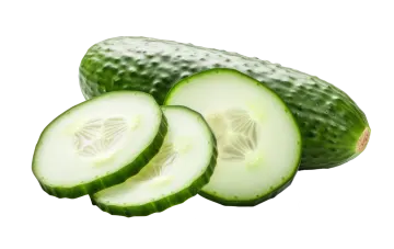 a cuce cut in half on a white background