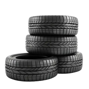 four tires stacked on top of each other tires