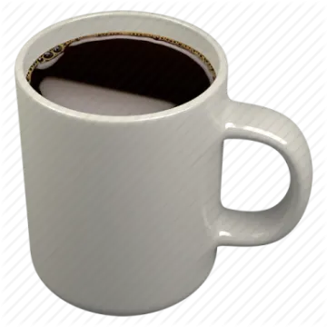 a white coffee mug with a leopard print on it
