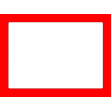 a red square icon on a white background