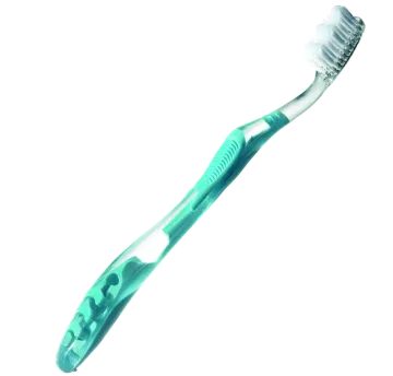 a toothbrush on a white background