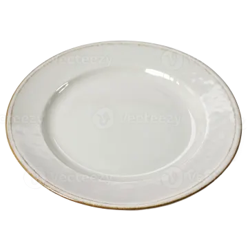 an empty white plate on a white background