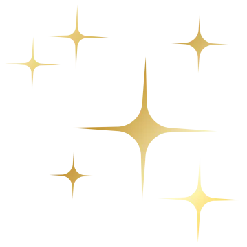 four golden stars on a white background