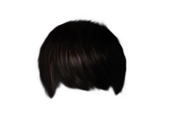 a drawing of a person with brown hair