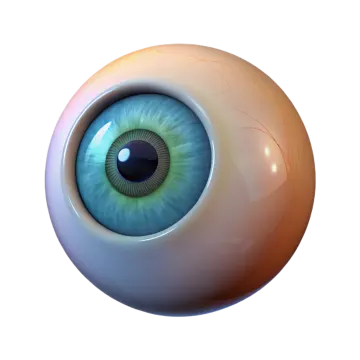 a close up view of an eyeball