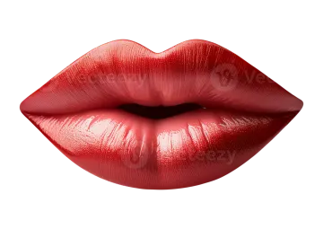 a red lipstick on a white background