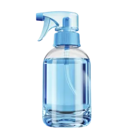 a bottle of water on a white background