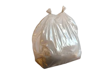 a plastic bag on a white background