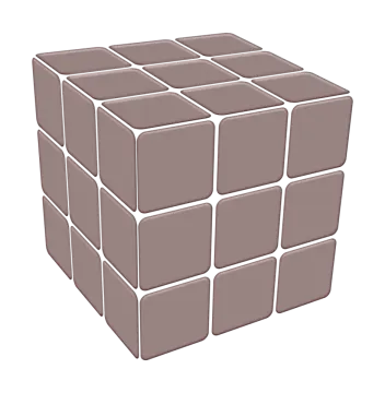 an image of a cube that is made out of squares