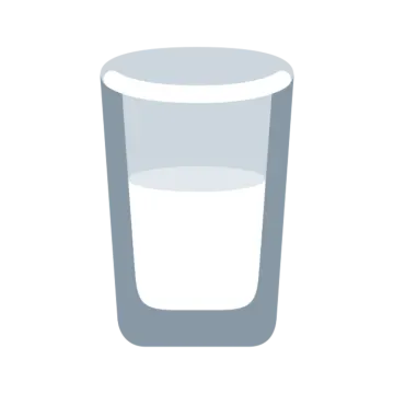 a glass of water