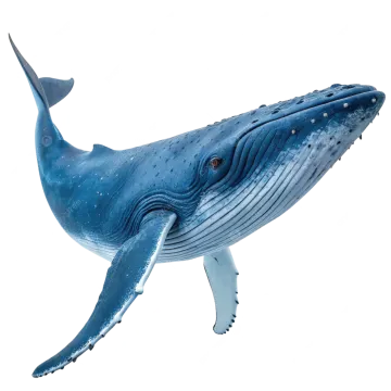 a blue whale with its mouth open