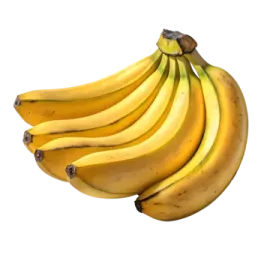 a bunch of bananas on a white background