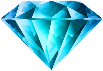 a blue diamond on a white background