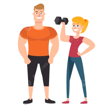a man and woman standing next to each other people