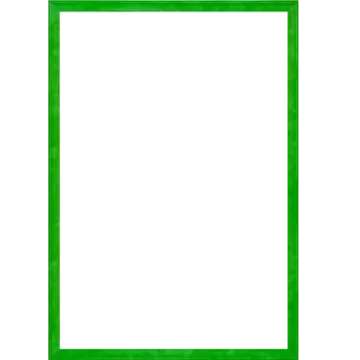 a green frame on a white background