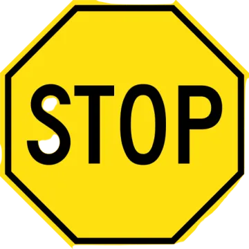 a stop sign on a white background