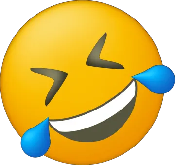 a smiley face with tears and tears