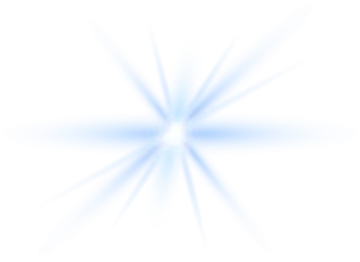 a white background with a blue star
