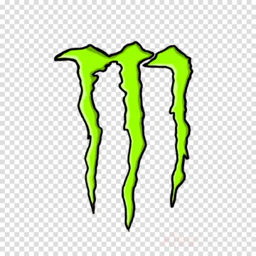 the monster logo on a transparent background