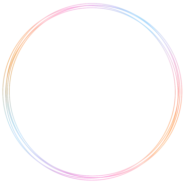 a circle with colored lines in the middle