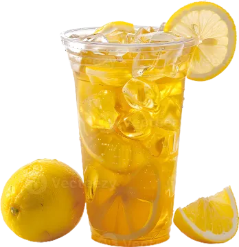 a glass of lemon water