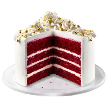 a red velvet cake on a white plate