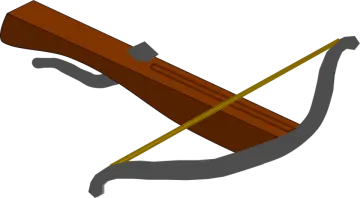 a wooden bow and arrow