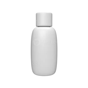 a white plastic bottle with a cap