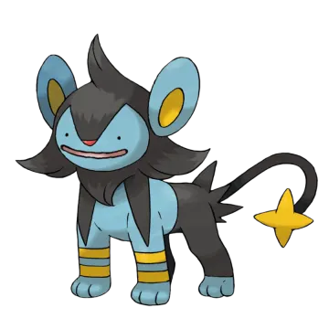 a drawing of a black and yellow pokemon