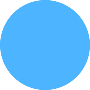 a blue circle on a white background