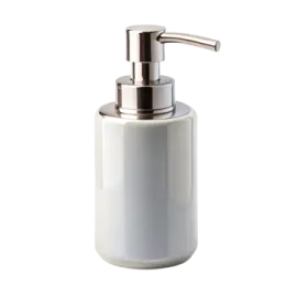 a soap dispenser on a white background