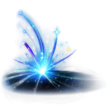 a blue star burst on a white background