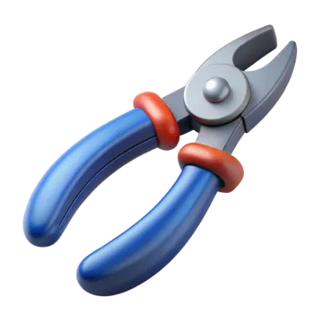 a pair of pliers on a white background