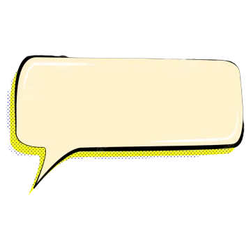 a speech bubble on a white background