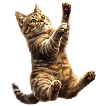 a painting of a cat