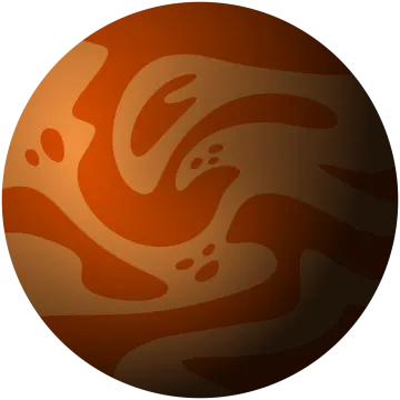 an image of a red and brown planet