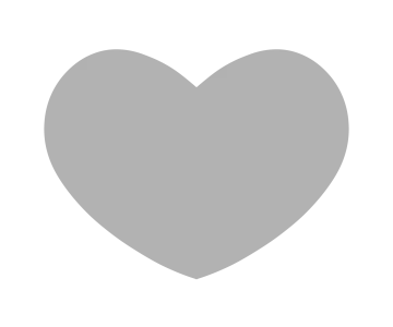 a gray heart icon