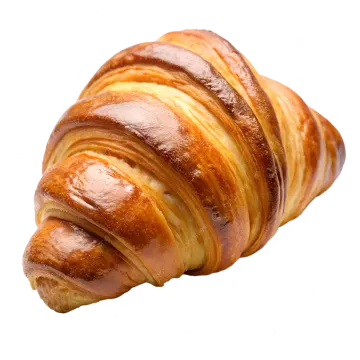 a close up of a pastry on a white background