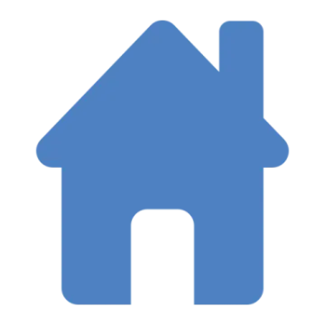 a blue house icon